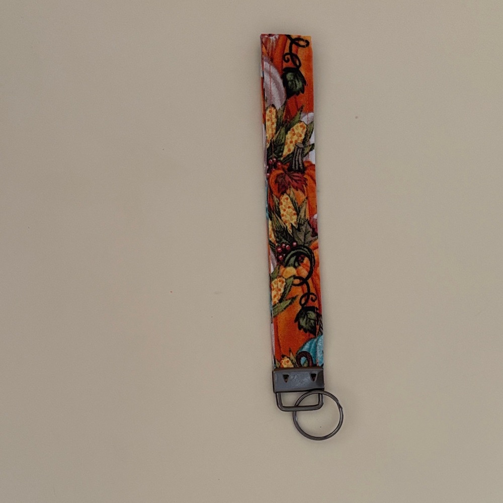 Fall Floral Keychain Wristlet